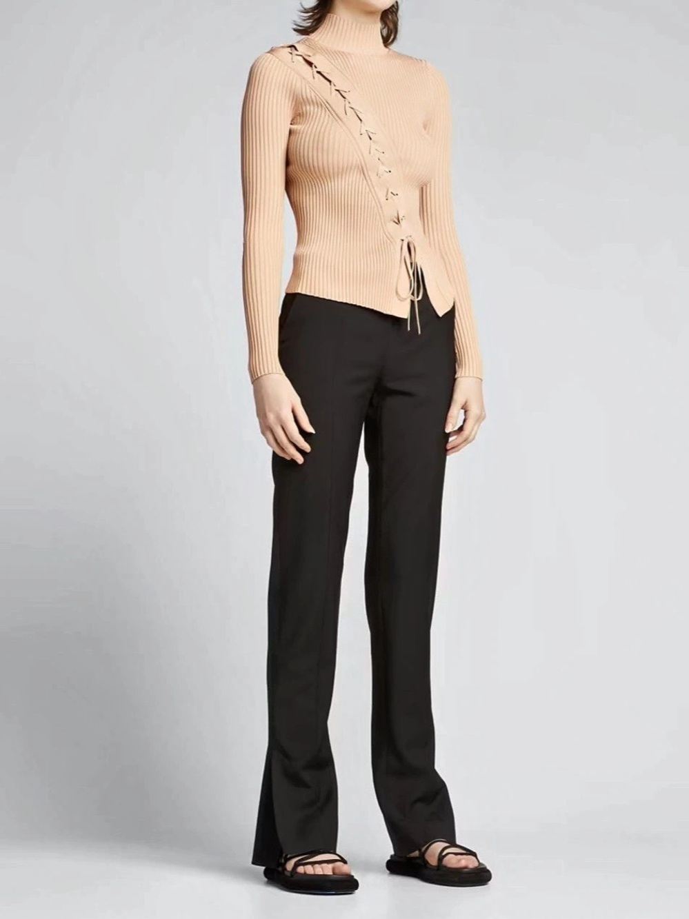Simkhai Brooke Turtleneck in Caramel
